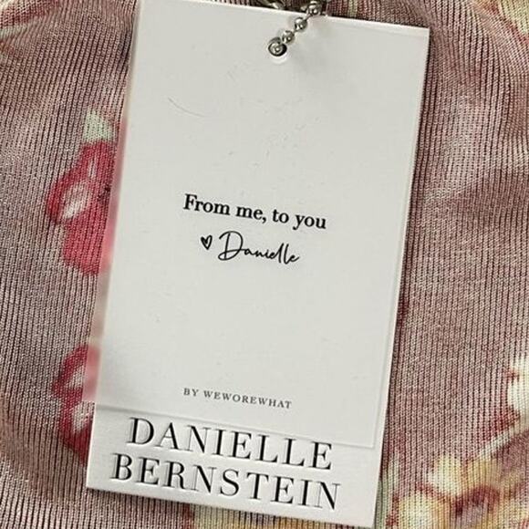 Danielle Bernstein By WeWoreWhat Roses And Daisies Pull On Tie Skirt Medium New - Picture 9 of 12